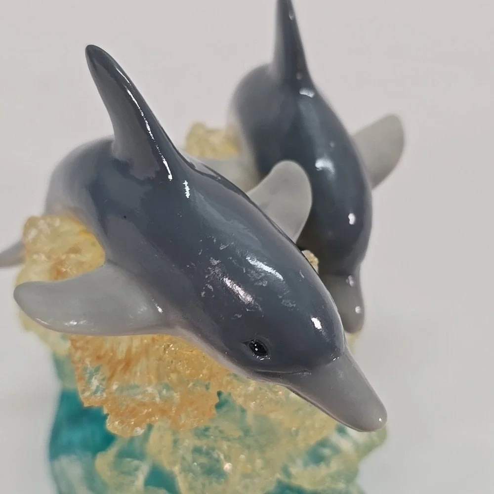 Sea Life Double Figurine Acrylic‎ Jumping Dolphins #42300 Code FVL-DOL